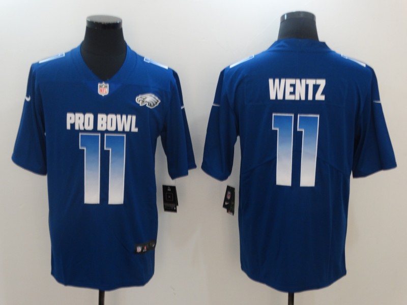 Men's Philadelphia Eagles Carson Wentz #11 Blue Jersey